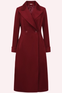Banned Retro - Abigail Coat in Burgundy 2