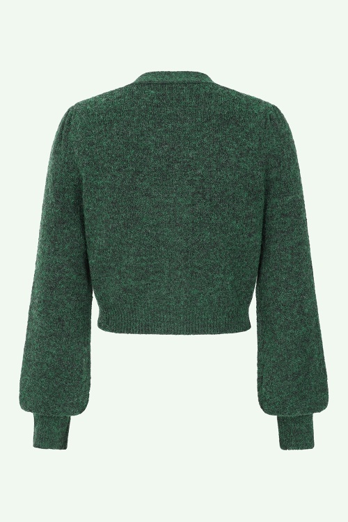 Banned Retro - Gilet Luna en vert foncé 4