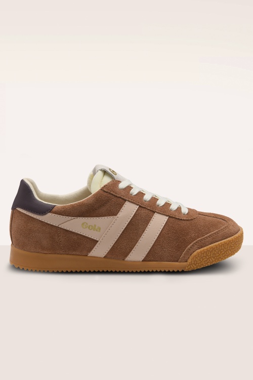Gola - Baskets Elan en daim ombre et cacao
