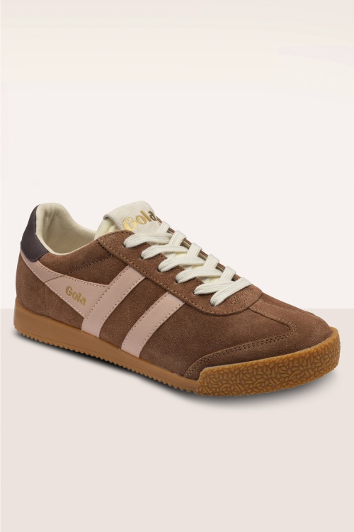 Gola - Baskets Elan en daim ombre et cacao 2