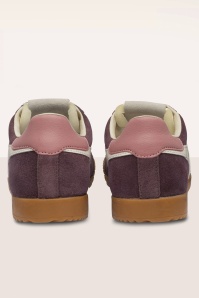 Gola - Baskets Elan en daim bordeaux et blanc cassé 5