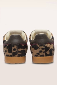 Gola - Baskets Elan en daim motif vache brun clair et moka 5