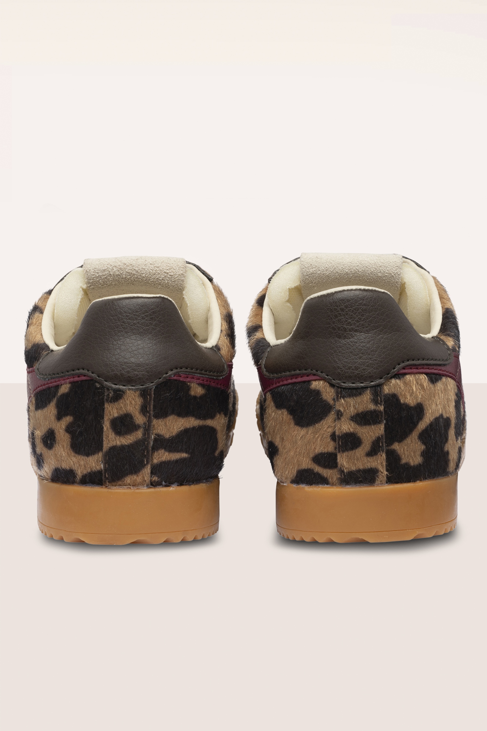 Gola - Baskets Elan en daim motif vache brun clair et moka 5