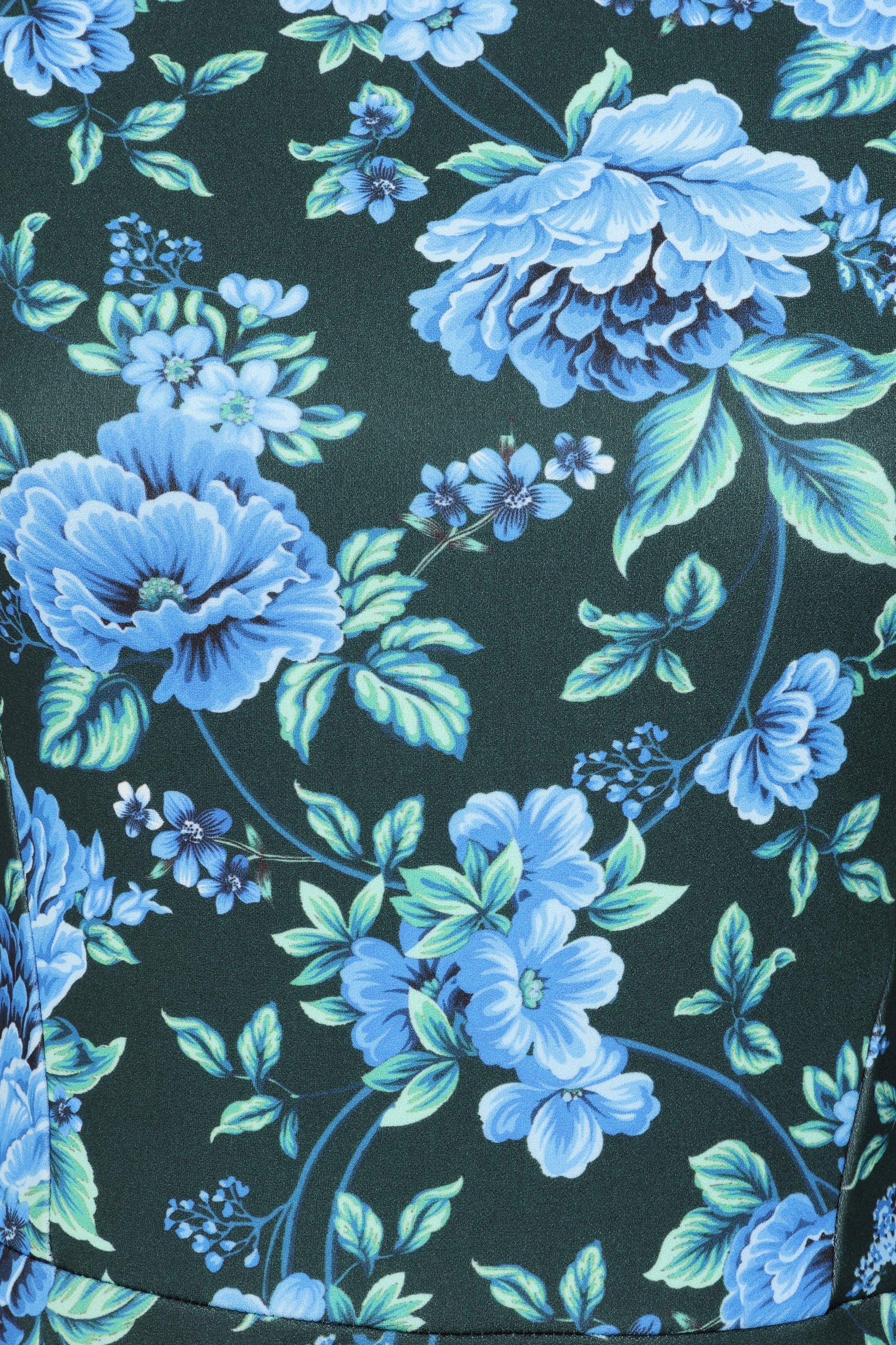 Vintage Chic for Topvintage - Topvintage exclusive ~ Tess Floral Swing Dress in Blue and Green 3