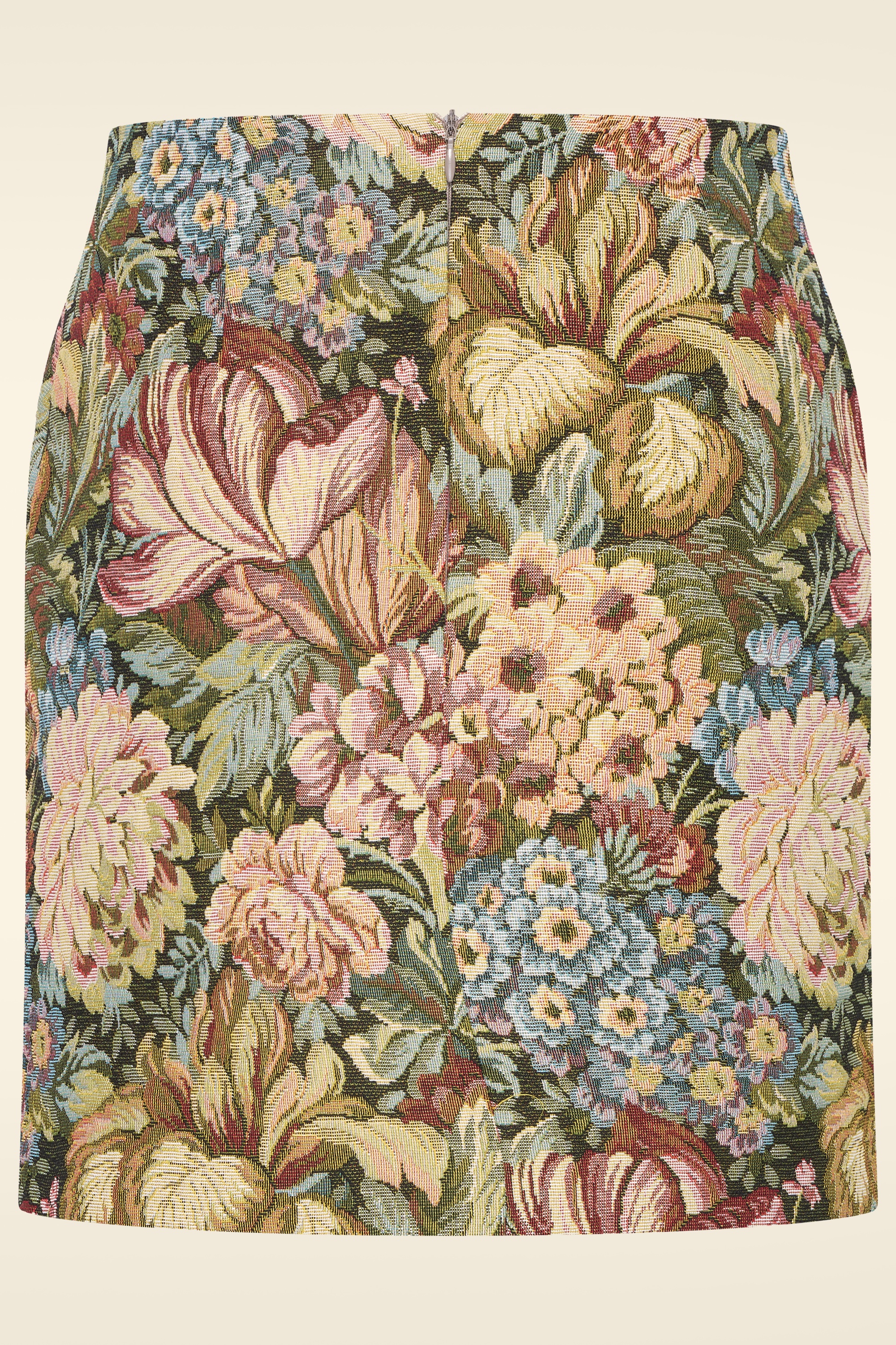 Very Cherry - Minijupe Babele Botanical Brocade en multicolore 3