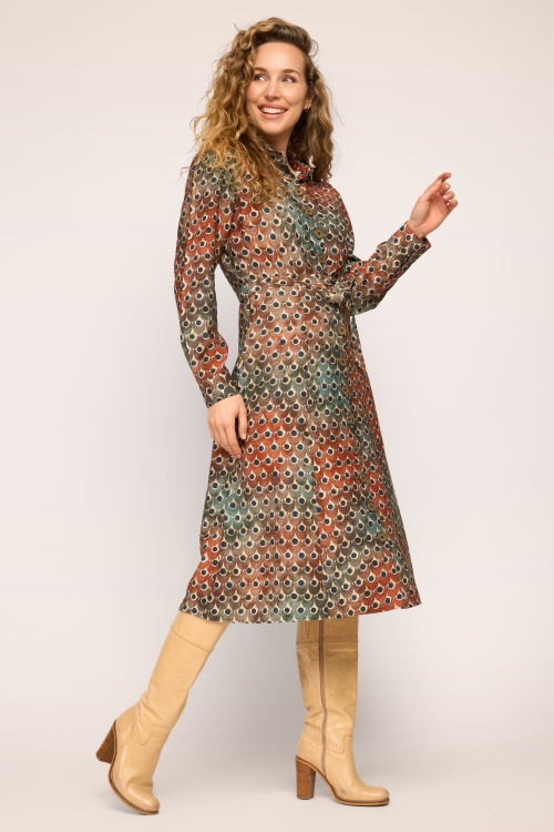 Very Cherry - Jane Peacock Dress in Multi