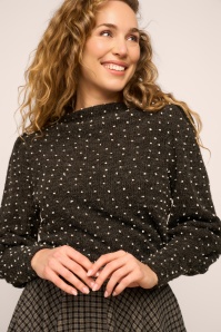 Very Cherry - Maya Fantasia Dots Pullover in Antracite