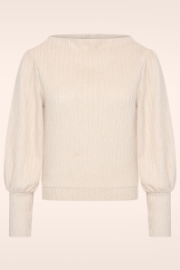 Very Cherry - Maya Cable Pullover in Cream