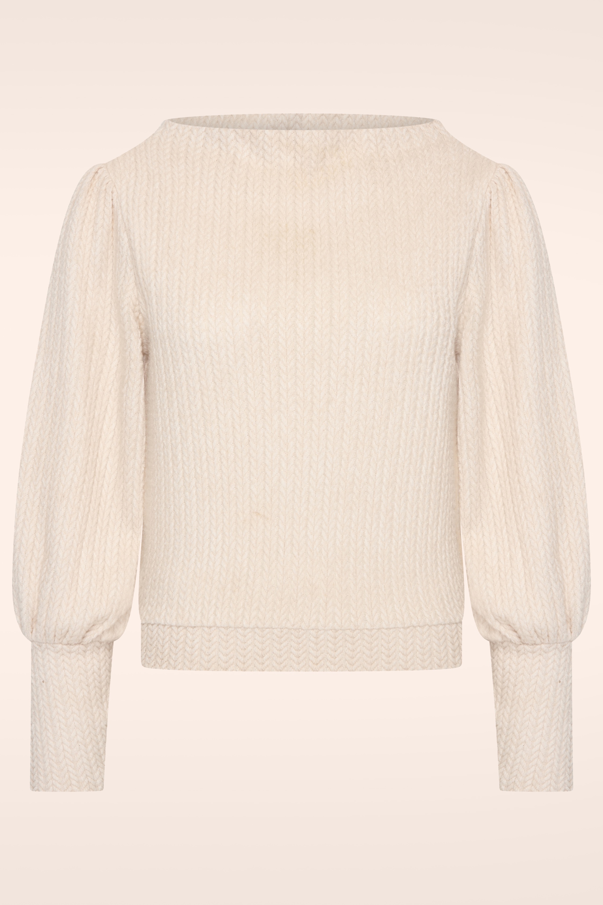 Very Cherry - Maya Cable Pullover in Cream