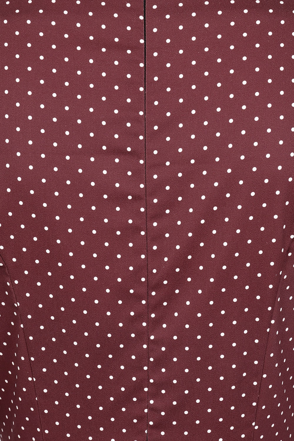 Dolly Dawn - Topvintage exclusive ~ Camilla polkadot swing jurk in bordeaux 4