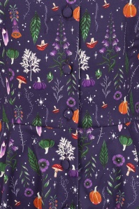 Dolly Dawn - Topvintage exclusive ~ Charlotte Whimsical Swing Dress in Aubergine 3