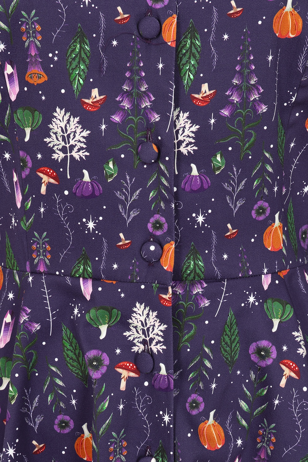 Dolly Dawn - Topvintage exclusive ~ Charlotte Whimsical Swing Dress in Aubergine 3