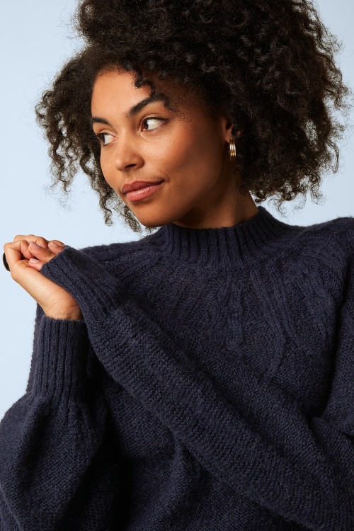 King Louie - Joanie Raglan Orcia top in saffierblauw 2