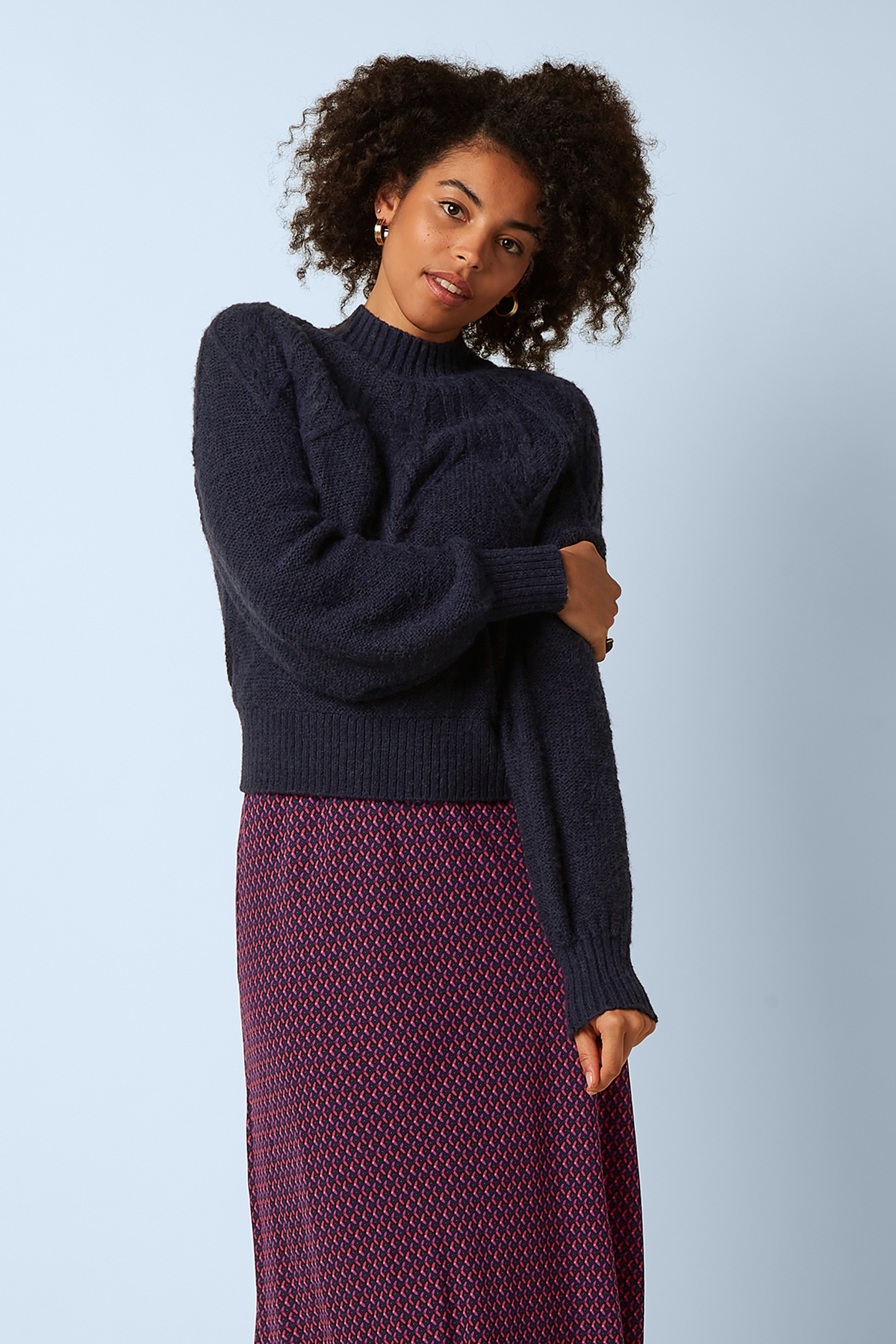 King Louie - Joanie Raglan Orcia top in saffierblauw 3