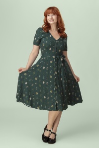 Topvintage Boutique Collection - Topvintage exclusive ~ Katie Spell jurk in teal 2