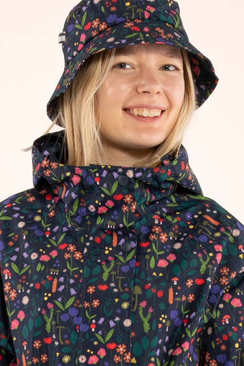 Danefae - Danelisabeth Botanical regenjas in donker marineblauw 3