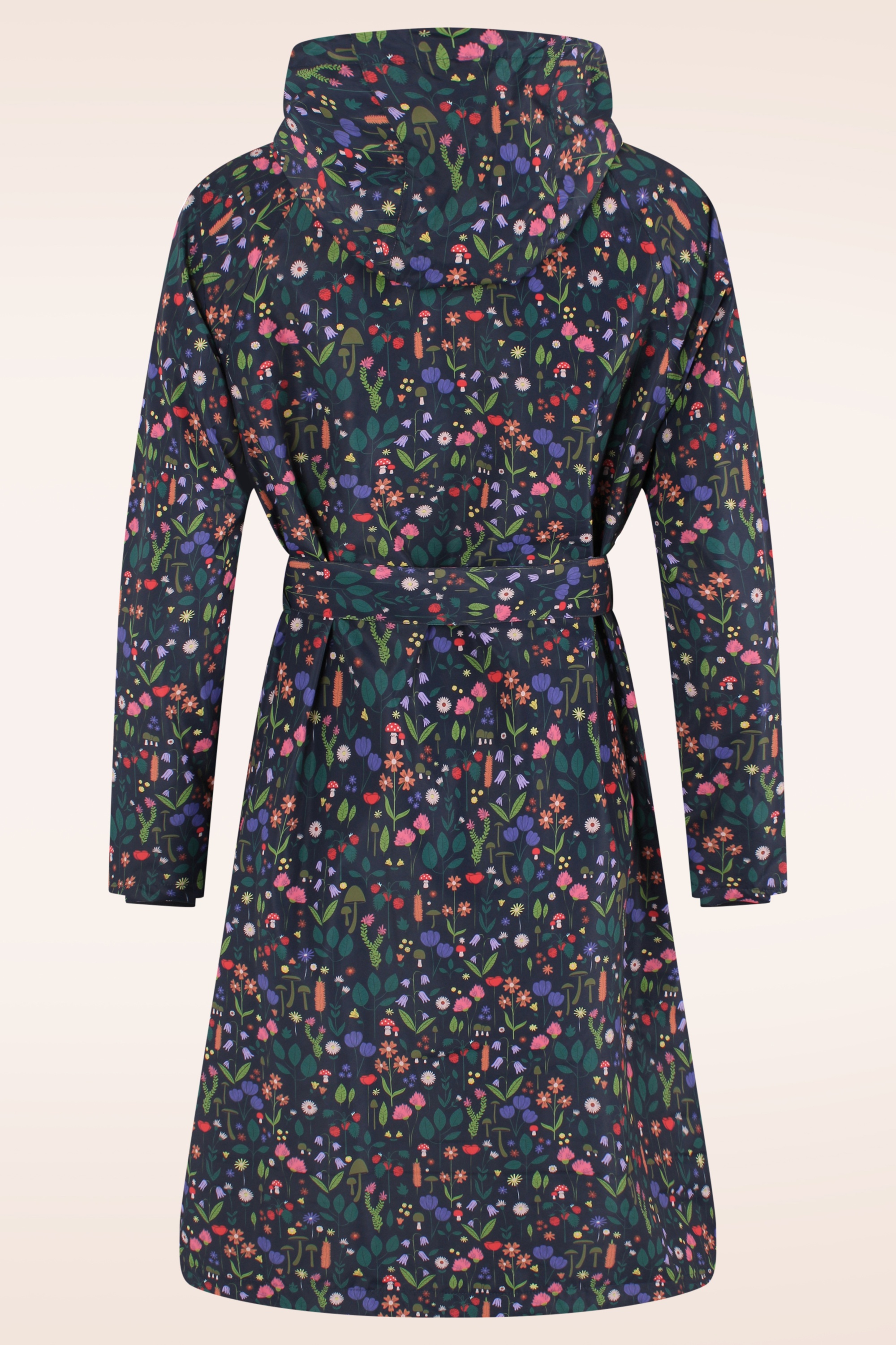 Danefae - Danelisabeth Botanical regenjas in donker marineblauw 8