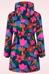 Danefae - Danenora Winter parka in Dark Navy en Soft Cherry 6