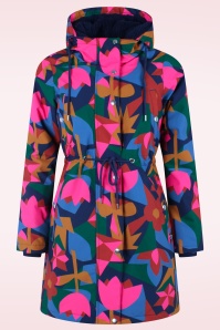 Danefae - Danenora Winter parka in Dark Navy en Soft Cherry 2