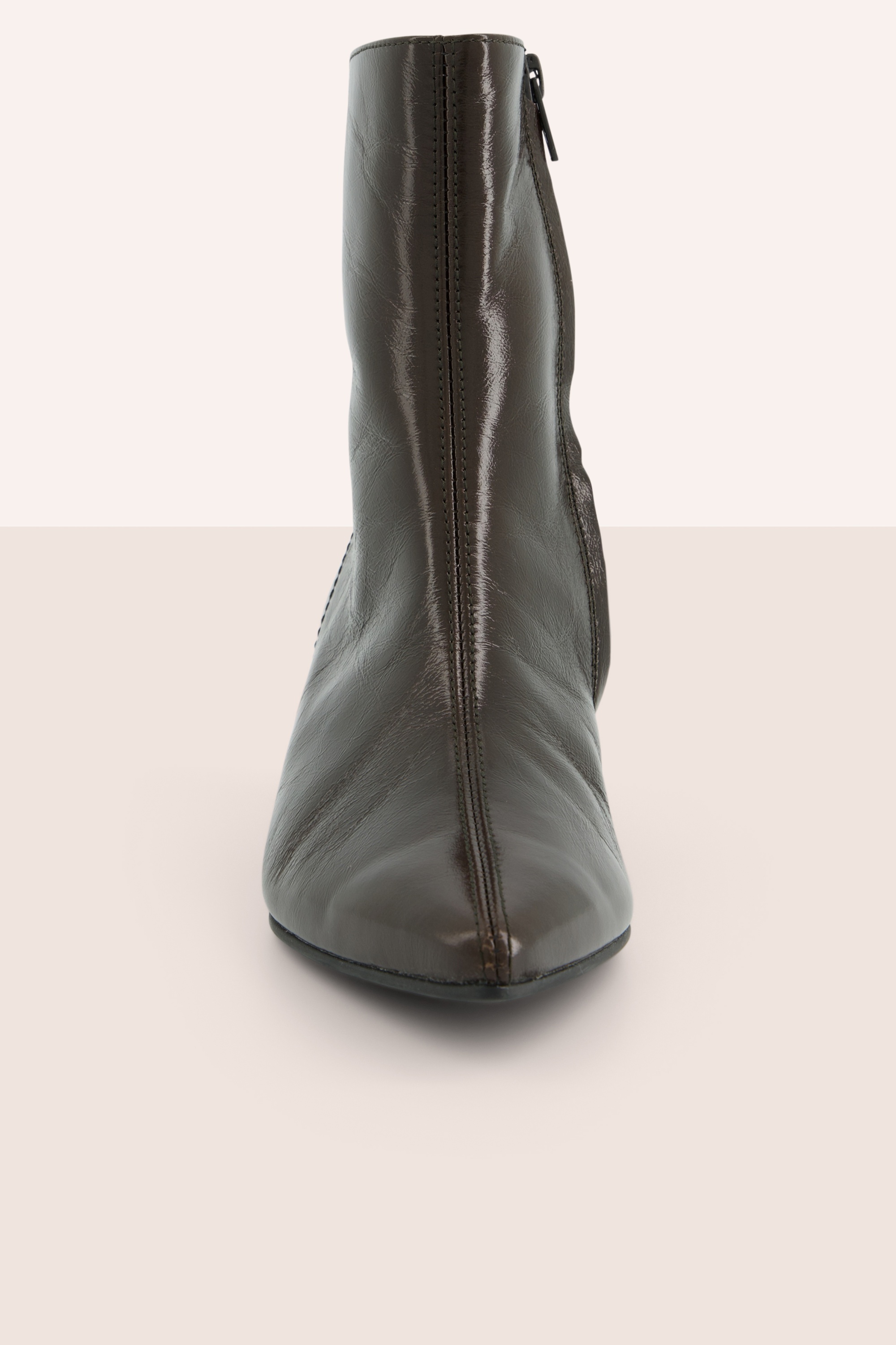 Paul Green - Maggy Glossy Ankle Boots in Brown 4