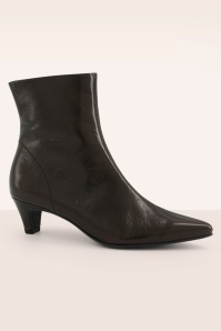 Paul Green - Maggy Glossy Ankle Boots in Brown 3