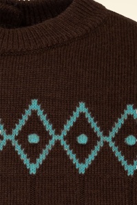Emmy Design - The Darling Wool Diamond top in koffiemelange 3