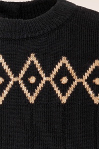 Emmy Design - The Darling Wool Diamond top in zwart 5