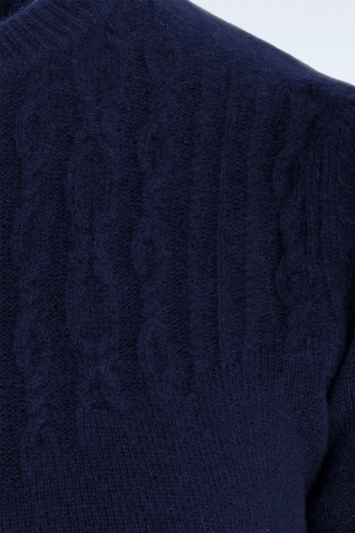 Emmy Design - The Cashmere Staple sweater in middernachtblauw 3