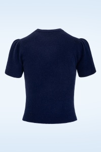 Emmy Design - The Cashmere Staple sweater in middernachtblauw 2