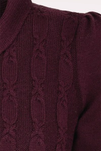 Emmy Design - The Screen Siren Wool cardigan in zwarte kers 3