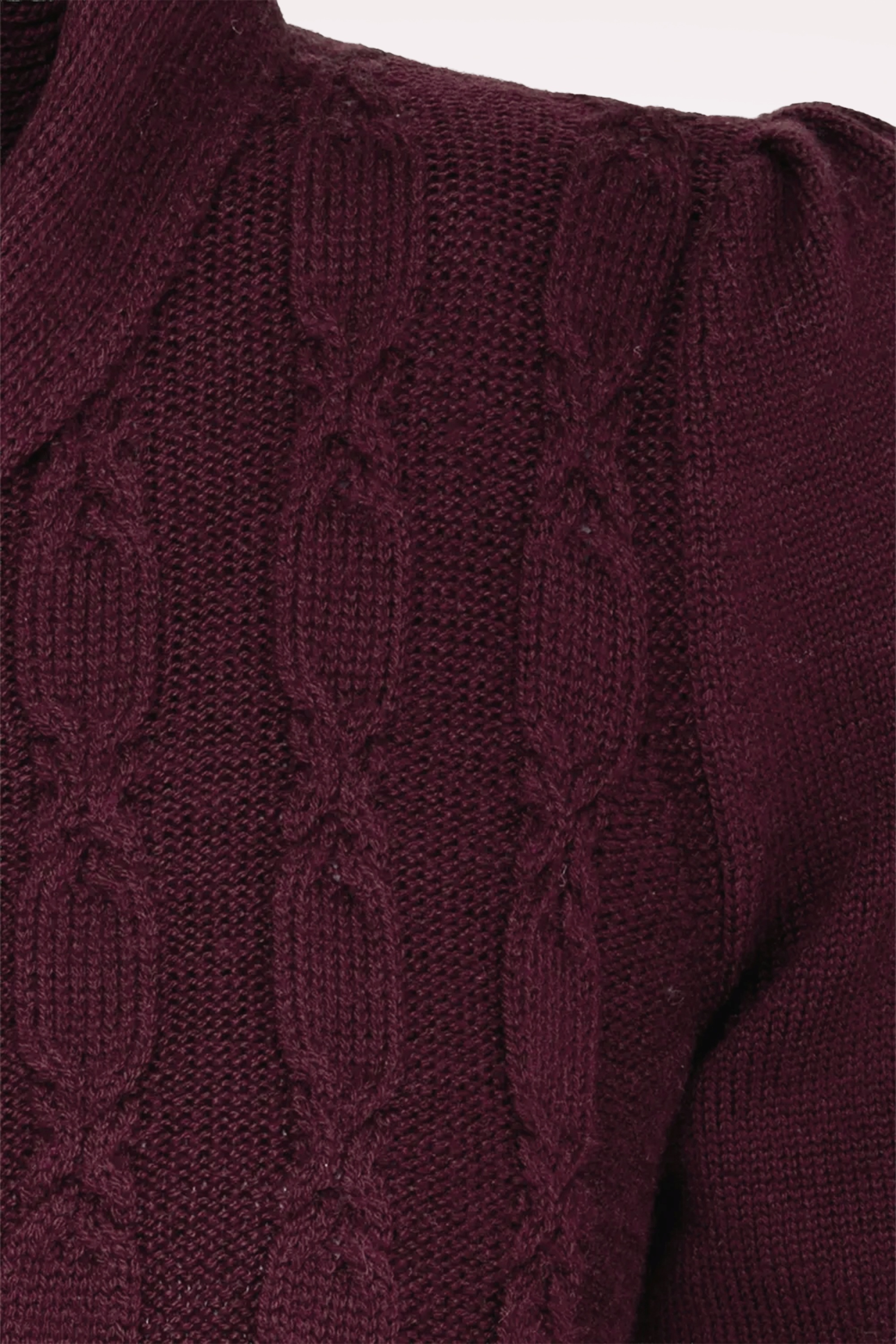 Emmy Design - The Screen Siren Wool cardigan in zwarte kers 3