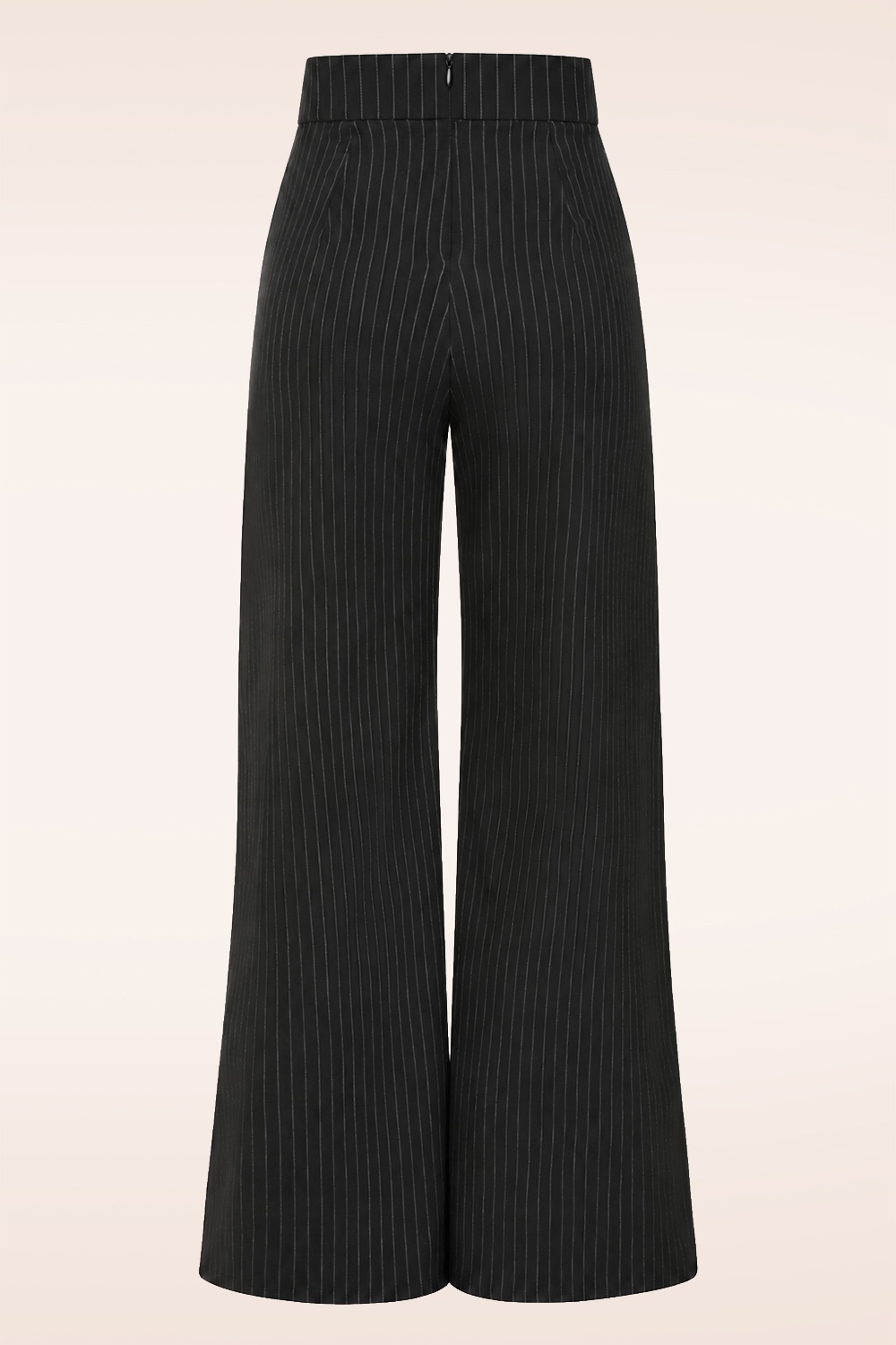 Vintage Chic for Topvintage - Topvintage exclusive ~ Sasha Pinstripe pantalon in zwart 2