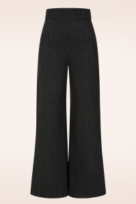 Vintage Chic for Topvintage - Topvintage exclusive ~ Sasha Pinstripe pantalon in zwart
