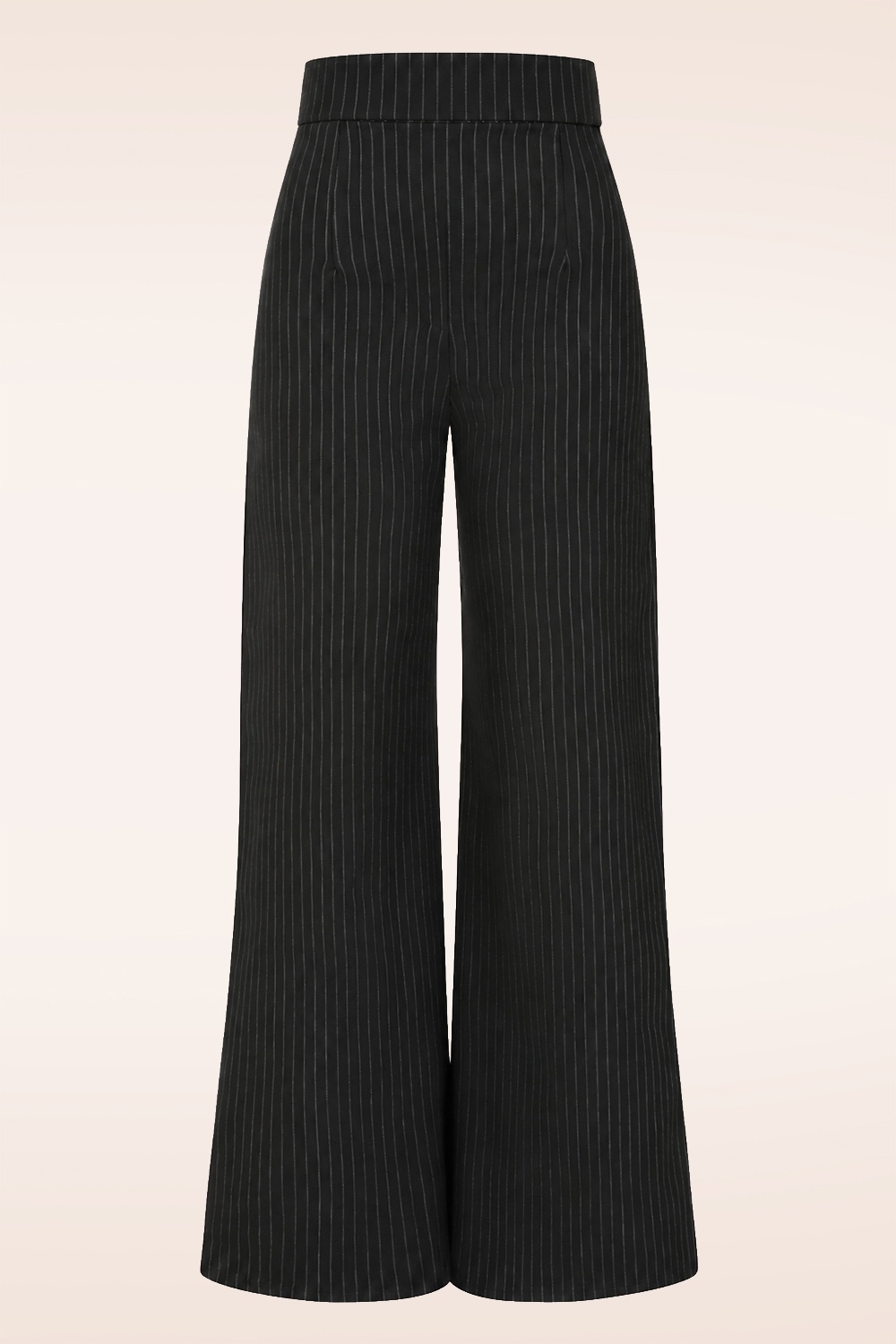 Vintage Chic for Topvintage - Topvintage exclusive ~ Sasha Pinstripe pantalon in zwart