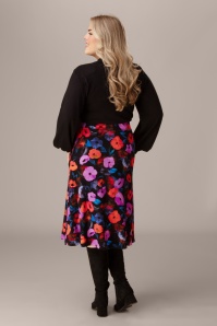 LaLamour - Holly Oopsie Daisy Skirt in Moonless Night 2
