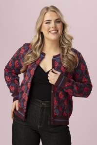 LaLamour - Birdy The Purdy gebreide cardigan in vijg