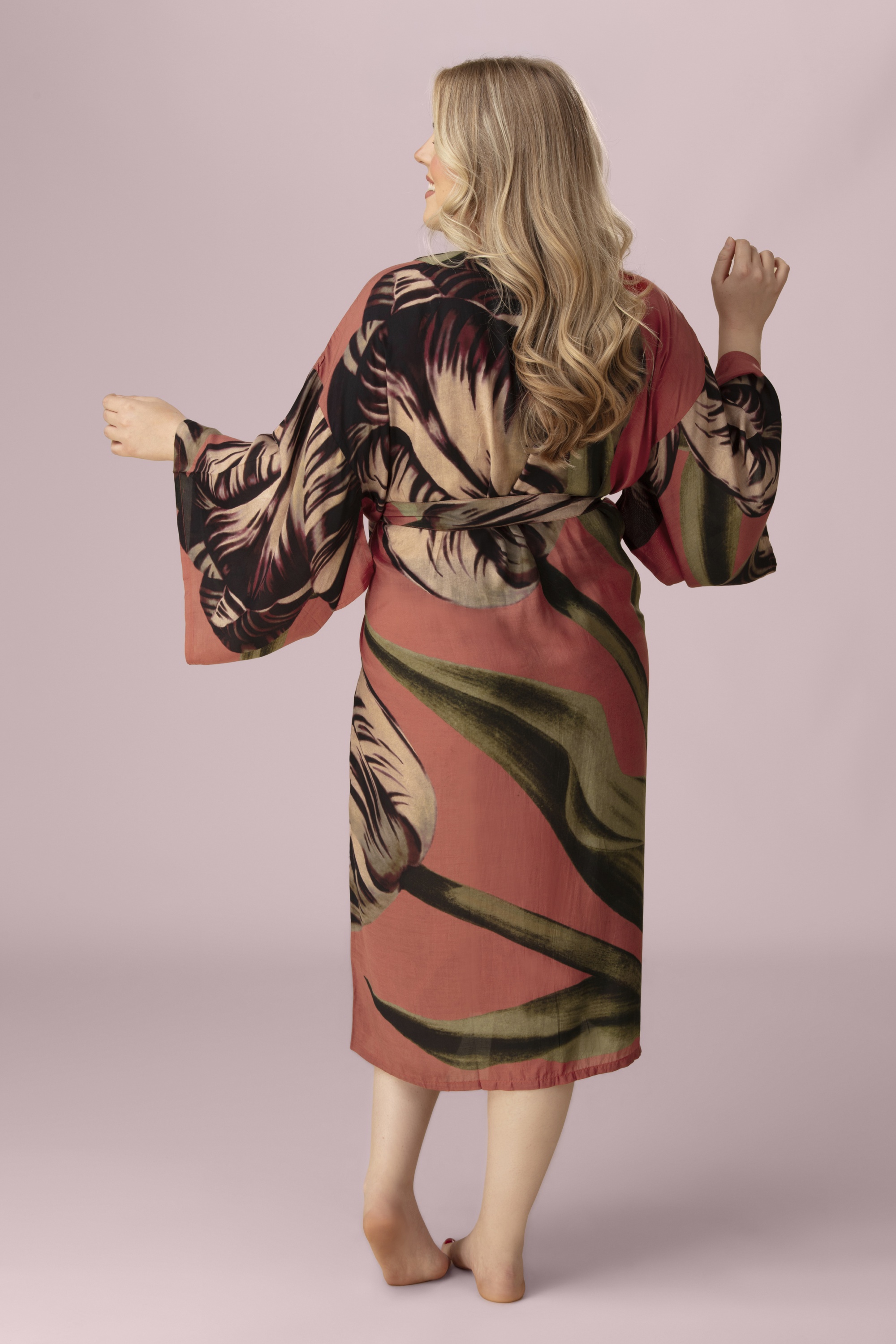 Powder - Peignoir façon kimono Tulip en multi 2
