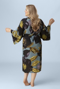 Powder - Hellebore Kimono Gown in Blue 2