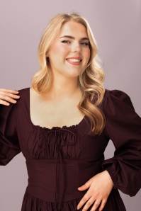 Glamorous - Robe midaxi Melly en bordeaux 3