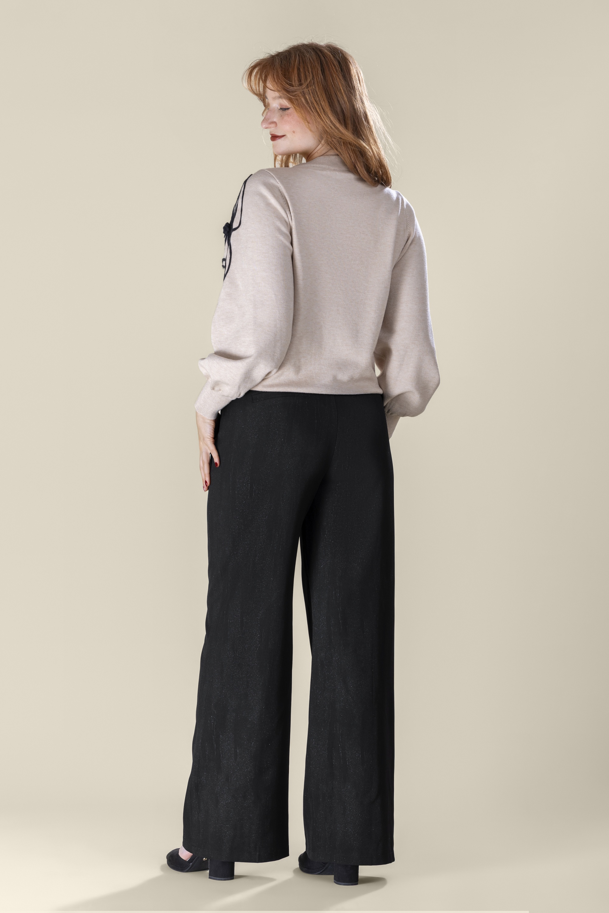 Smashed Lemon - Vivienne Glitter Chic Hose in Schwarz 3