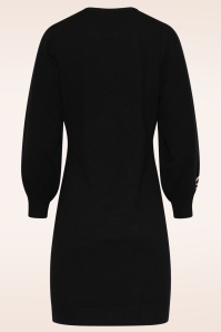 Smashed Lemon - Outline Garden Strickkleid in Schwarz und Sand 4