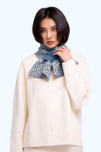 Powder - Écharpe Agatha en bleu jean 2
