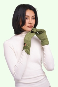 Powder - Gants Suki en vert mousse 2