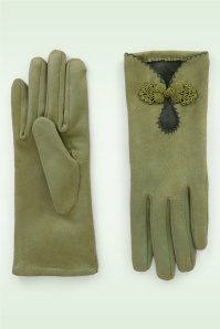 Powder - Gants Suki en vert mousse