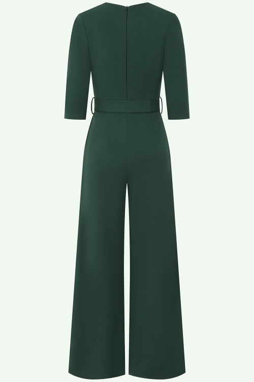 Vintage Chic for Topvintage - Topvintage exclusive ~ Quinty Jumpsuit in Forest Green 2