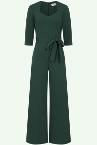 Vintage Chic for Topvintage - Topvintage exclusive ~ Quinty Jumpsuit in Forest Green
