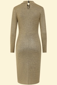 Vintage Chic for Topvintage - Topvintage exclusive ~ Fayen Sparkling Pencil Dress in Gold 2