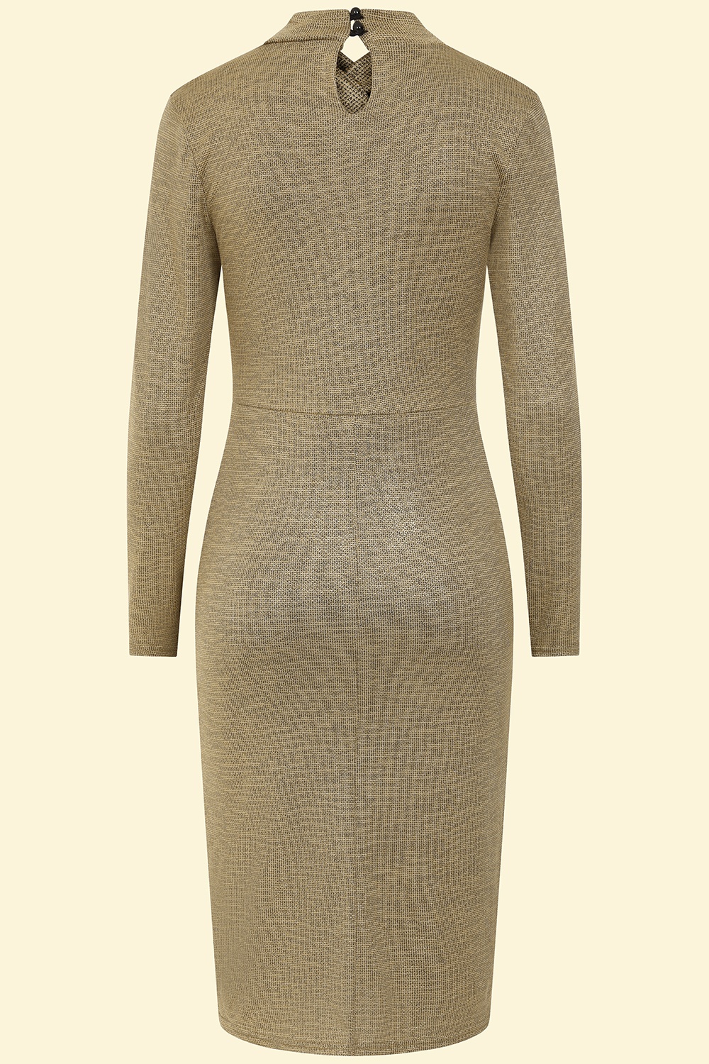 Vintage Chic for Topvintage - Topvintage exclusive ~ Fayen Sparkling Pencil Dress in Gold 2