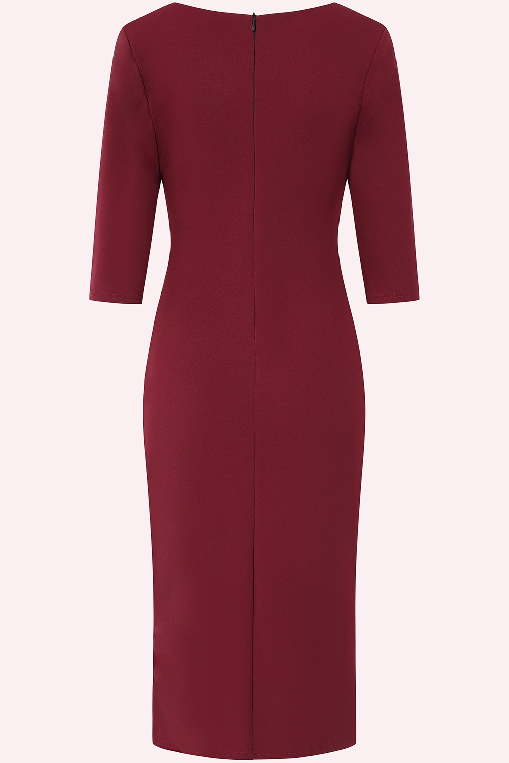Vintage Chic for Topvintage - Exclusivité Topvintage ~ Robe crayon Nina en bordeaux 2