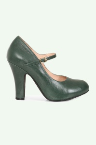 Lola Ramona ♥ Topvintage - June pumps in forest groen 3